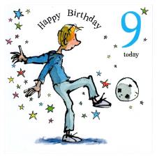 9 Today David Walliams  The Boy In The Dress 9th Birthday Card